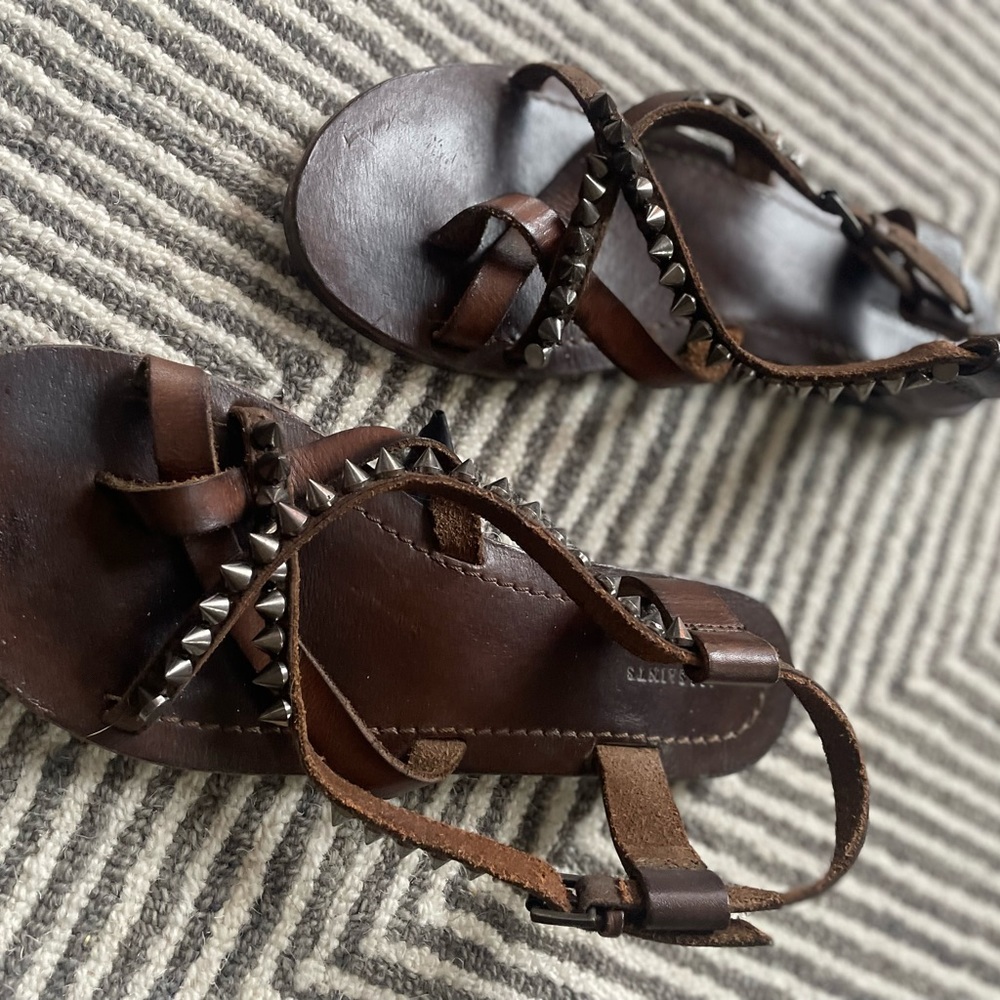 All Saints stud sandals
